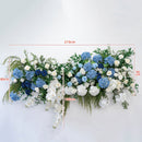 Flowerva Hortensia Rose Bleu Et Blanc Avec Vignes Vertes Décoration De Fête De Mariage