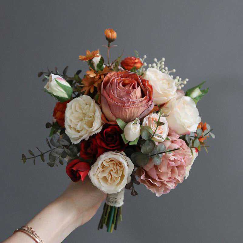 Flowerva Bouquet de roses vives une touche de couleur