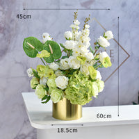 Flowerva – Table de réception, décoration de fleurs artificielles, ornements pour zone de conférence, Bouquet