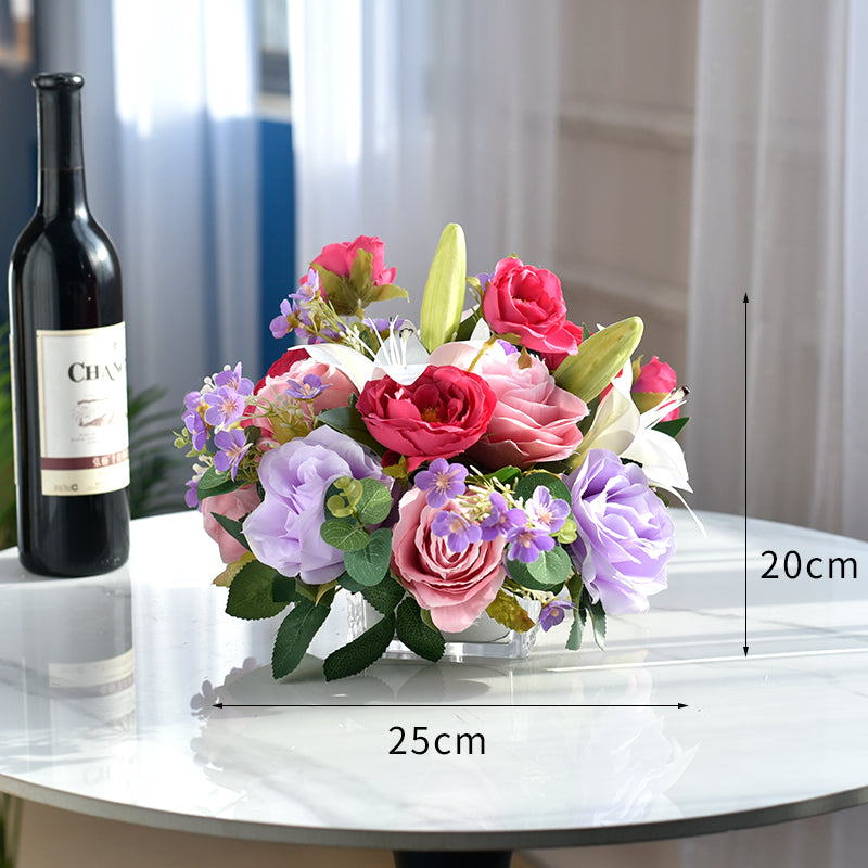 Flowerva – décoration de mariage, arrangements de fleurs artificielles de Table fraîches et naturelles