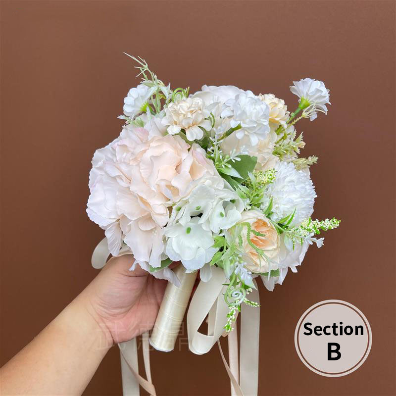 Flowerva Bridal knot wedding simulation holding bouquets and shooting decorations and scenery