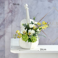 Flowerva Reception Desk Table Artificial Flower Decoration Ornaments Conference Area Bouquet