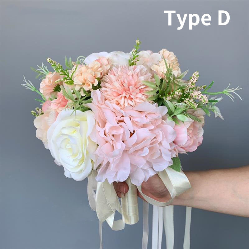 Flowerva Bridal knot wedding simulation holding bouquets and shooting decorations and scenery