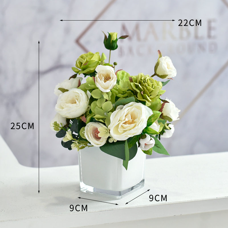 Flowerva Reception Desk Table Artificial Flower Decoration Ornaments Conference Area Bouquet