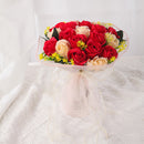 Flowerva rouge Rose décoration de mariage fond Kt conseil Floral tenture murale fleur pointue Arrangement de mariage fleurs murales