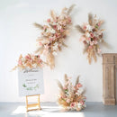 Flowerva Elegant Wall Hanging Reed Simulation Floral Art Wedding Decor