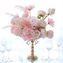 Flowerva Artificial Feather Rose Bouquets Wedding Dessert Table Centerpieces Flower Bouquets