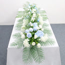 Flowerva – rangée de fleurs artificielles pour mariage, arc de plante verte, décoration de nappe de fond