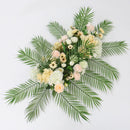 Flowerva – rangée de fleurs artificielles pour mariage, arc de plante verte, décoration de nappe de fond