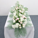 Flowerva Wedding Artificial Flower Row Green Plant Arch Background Table Cloth Decoration