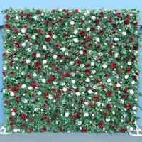 Flowerva Artificial Green Plants Wall Flower Wall Party Wedding Backdrop Deco Luxury 5D