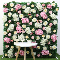 Elegantly Quirky Wedding Flower Wall Arrangement