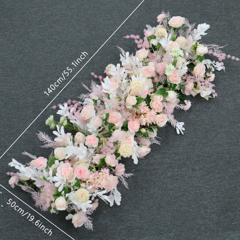 Flowerva Pink Arch Floral Wedding Scene Decor