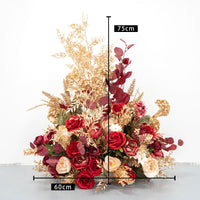 Vignettes florales enchanteresses : l'extravagance de mariage de la série rose de Flowerva