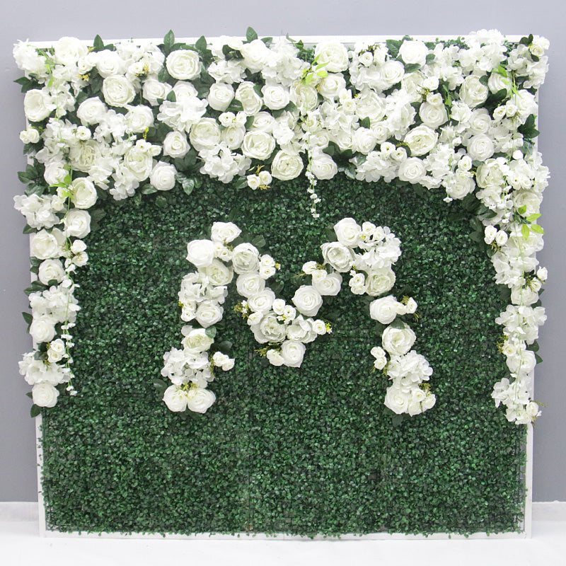 Flowerva Enchanting Greenery Elegant Floral Wall  Wedding Party Decor