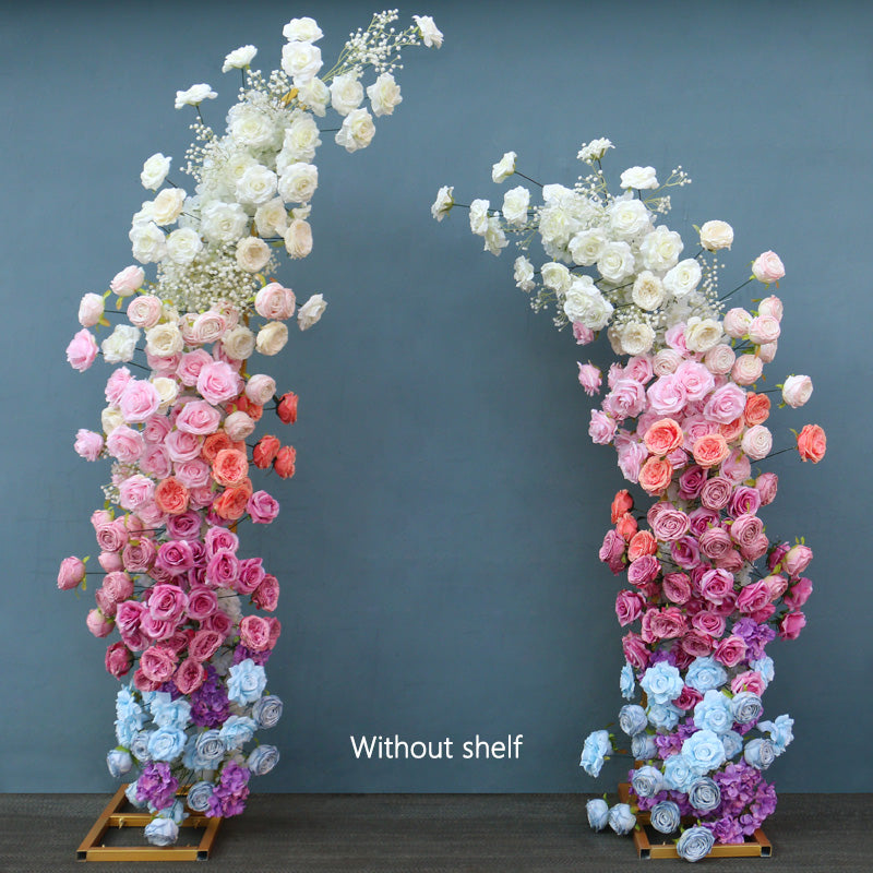 Flowerva Pink Series Blossoming Wedding Floral Ensemble