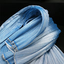 Tissu froissé à Texture de fil de perle bleu glacier, tissu Floral de décoration de scène de Style de mariage