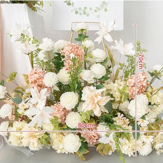 Wedding Arch Iron Frame Floor standing Background Wall Decoration Flower Row Wedding Decoration