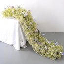 Flowerva – longue Table étoilée décorative, arrangement floral simulé