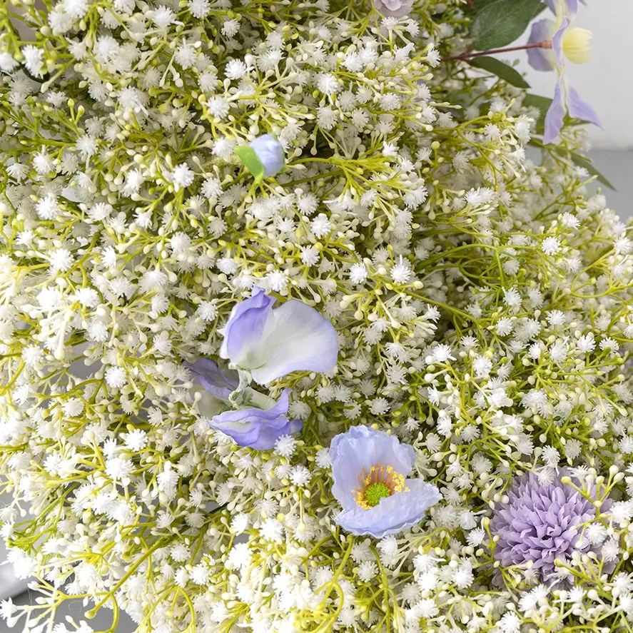 Flowerva – longue Table étoilée décorative, arrangement floral simulé