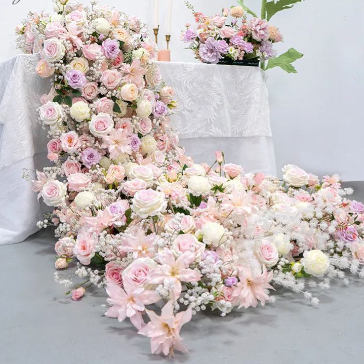 Flowerva Wedding Table Decoration Waterfall Ikebana Event Flower Arrangement