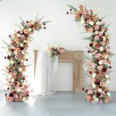 Flowerva Enchanting Dual-Arch Botanical Scene Setting and Decor