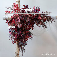 Flowerva – arc de fleurs artificielles couleur Caramel, accessoires de fond pour Arrangement de mariage en plein air