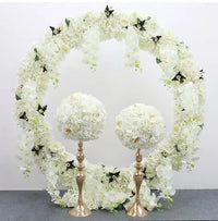 Flowerva Pink And White Rose Hydrangea Table Centre Flower Ball Wedding Decoration Arrangement Event Props