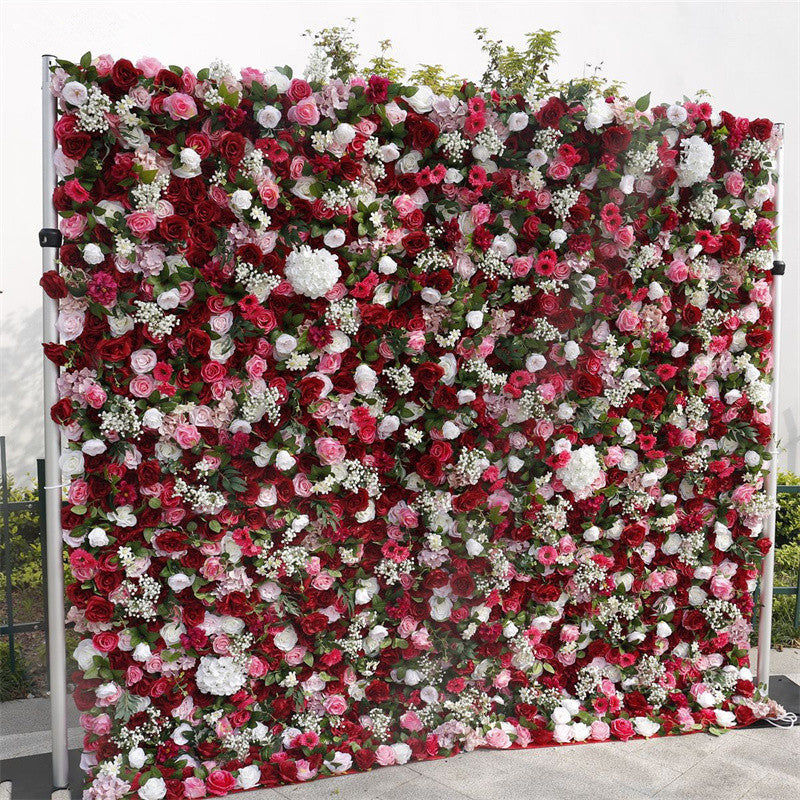 Flowerva Décoration murale de fleurs de mariage fantaisiste 