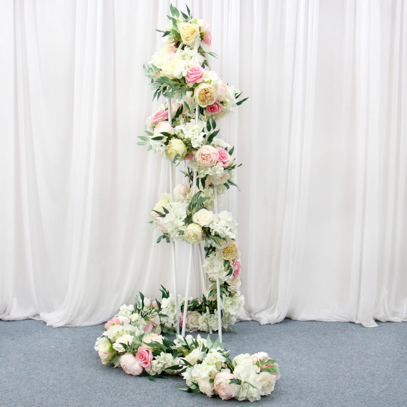Flowerva 30cm Rose Babysbreath Wedding Table Center Piece Ball Party Arrangement Bonquet