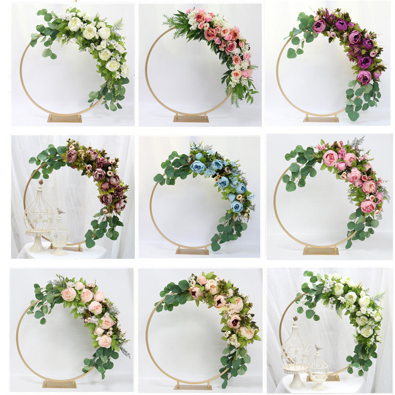 Flowerva Colored Orchid Artificial Flower Row Wedding Arch Decoration Flower Party