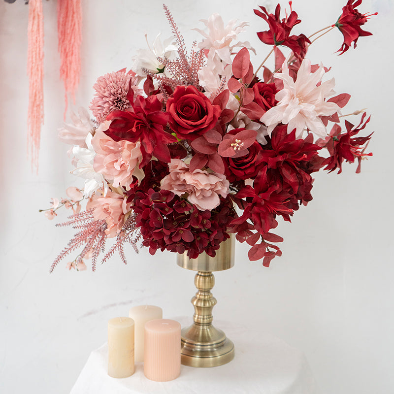 Flowerva's Pink Series Floral Wedding Elegance Table Floral Decoration