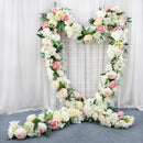 Flowerva 30 cm Rose Babysbreath Centre de Table de Mariage Pièce de Bal Arrangement de fête Bonquet