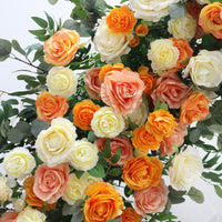 Flowerva Arche de fleurs d'oranger Arrangement floral Décoration florale de mariage