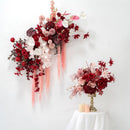 Décoration florale de table d'élégance de mariage floral de la série rose de Flowerva 