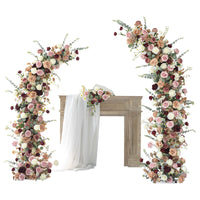 Flowerva Enchanting Dual-Arch Botanical Scene Setting and Decor