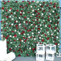 Flowerva Artificial Green Plants Wall Flower Wall Party Wedding Backdrop Deco Luxury 5D